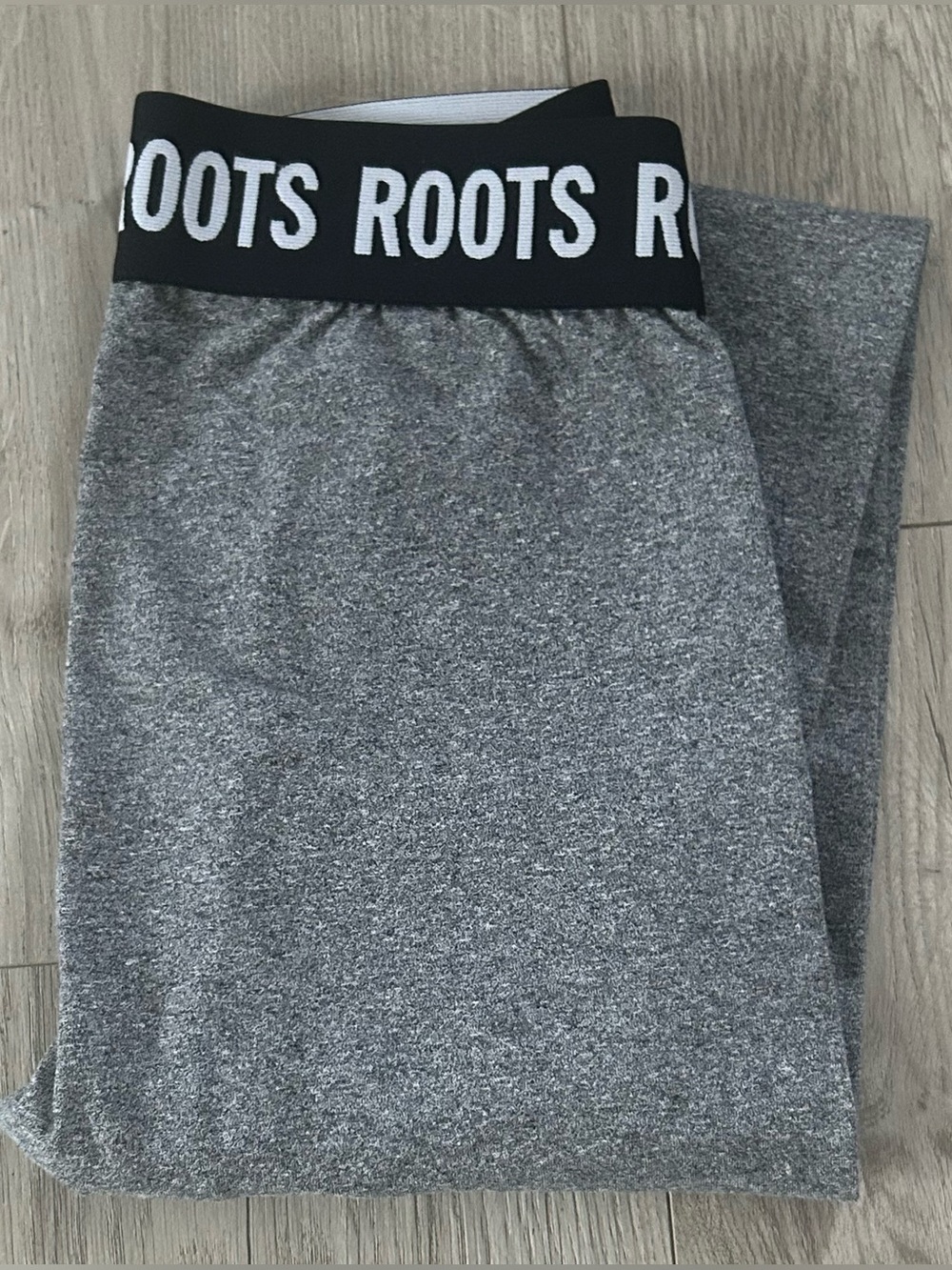 Roots Grey Tights with Branded Waistband